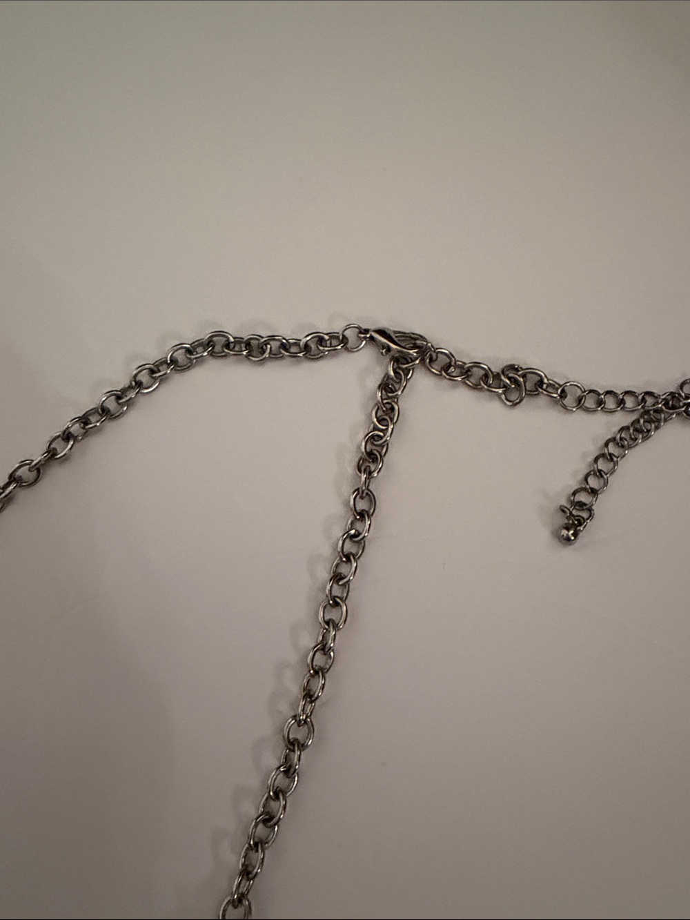 Silver Fringe Scalloped Statement Necklace and Earrings- Women Jewelry - Picture 9 of 9